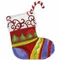 Christmas Sock machine embroidery design